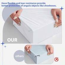 Fuxury 25 Pcs Poly Mailers 17.7 X 22" XL Shipping Bags For Clothing Strong Adhesive Shipping Mailing Envelopes Large Self-Sealing Polymailer For Small Business White #10 - 白色+17.7x22" 500個 - 查看 4