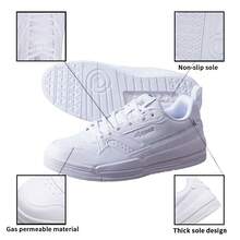 XTEP 878418310031 White Low-Top Casual Sneakers, Lightweight & Comfortable, Suitable For Daily, Travel, Outdoor - New White - View 6