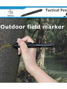 Portable Tactical Pen, Multi-Functional Tactical Pen, Professional Self-Defense Pen, Emergency Window Breaker Pen, Aviation Aluminum Emergency Window Breaker Pen, Safety Protection Survival EDC Multi-Tool, Multi-Purpose Self-Defense Pen, Aluminum Portable, With Carbide Window Breaker, Camping Survival Emergency, Unisex (Black/Silver/Gold/Gray)