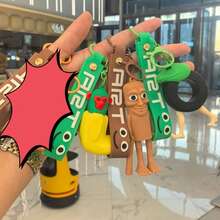 Tung Tung Sahur & Tralalero Tralala Cute Animal & Character Keychains - Whimsical Emoticon Plush Toys, Fashionable Backpack/Wallet Charms, Fun Christmas & Halloween Gifts (Collectible Characters) - Multicolor - View 4