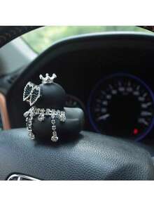 One Set Of Duck Design Car Ornament, Car Decoration, Essential For Cars, Cute Style Auto Accessories, Motorcycle And Bicycle Decorations. - Black - View 5