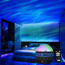 1 pieza Proyector de Luz Aurora, Lámpara de Escritorio, Proyector de Luces del Norte con Control Remoto, Proyector de Luz Nocturna para Adultos, Adecuado para Oficina, Sala de Juegos/Dormitorio/Techo/Fiesta - luz policromática - Ver 14