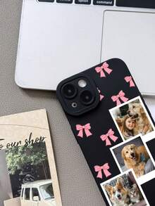 1 chiếc ốp lưng điện thoại tùy chỉnh hình nơ dễ thương in ảnh thú cưng hoạt hình, màu đen, mềm mại, bao phủ toàn diện, tương thích với Samsung, Apple 13 14 15 14C A14 A15 16A A34 A35 A36 A53 A54 A55 A56 S25 S24 S23 S22 S21 S20 Ultra 16 Pro Max, phiên bản quốc tế, không phải phiên bản nội địa. - màu đen - Xem 4
