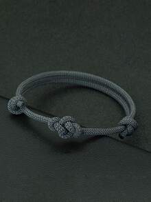 1条幸运手工编织心形结红色绳手链，男女皆宜，可作礼物 - 3mm手繩 - 查看 15