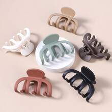 Hair Clips For Women 3.5 Inch Medium Hair Claw Clips For Thin Thick Hair Matte Banana Jaw Clips Hair Accessories For Women (Brown) - 基本的 - 查看 9