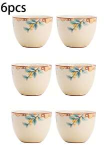 1/2/4/6pcs Ru Kiln Ceramic Tea Cups, Household Guest Cups, Red Tea Cups, Gongfu Tea Cups, Tea Tasting Cups, Espresso Cups, Arabic Coffee Cups, Turkish Coffee Cups, Water Cups, Gift Cups - Multicolor - View 15