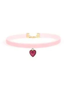 1pc Women's Retro Velvet Choker Necklace With Heart Pendant, Fashion Collar - Multicolor - View 29