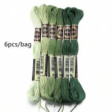 6pcs/Pack Polyester Cross Stitch Embroidery Thread, Clothing Embroidery Accessory, Handwork Embroidery Floss, 8m/Pc - Embroidery Thread - View 21