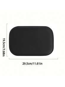 1pc Black Thickened Plush Car Armrest Box Heightening Pad, Central Console Armrest Plush Pad, Car Interior Armrest Cover