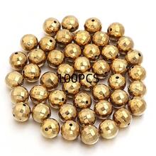 20-200pcs/Pack CCB Round Faceted Disco Ball Beads, Multi-Size, Fashion Classic Casual Gold & Silver Jewelry Making DIY Beads, Spacer Beads For Bracelets, Necklaces, Crafts, Decorations, Pendants, Wholesale Beads - Faceted Round Beads - View 26