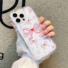 このかわいい、ガーリーウェーブエッジの電話ケースは、ピンクのハートとリボンのデザインが特です。この防水性、耐衝撃性、ドロッププルーフ、およびスクラッチ耐性の保護するケースは、Apple 17 Pro Max、17 Pro、Air、IPhone17、IPhone16、16 Plus、16 Pro、16 Pro Max、15 Pro、15 Pro Max、14 Pro、13 Pro Max、13、12 Pro、そして11 Pro Max.この高品質のシリコーン電話ケースは女性に最适で、Appleデバイスと完全に互換性があります。 - クリア - チェックする 1