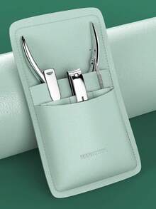 4pcs Silver Callus Remover Set - Stainless Steel Nail Clippers, Cuticle Nipper, Nail Care Tools For Home Manicure And Salon Use - Multicolor - View 9