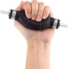 KIMISS Bomba manual de combustible, Bomba Manual Fuel para Gas, Aceite, diésel y Agua (12mm)