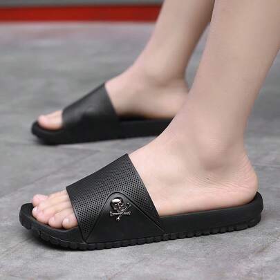 2026 Spring/Summer New Men's House Slippers, Travel Slippers, Beach Sandals, Home Casual Slides, Portable Travel Flip Flops