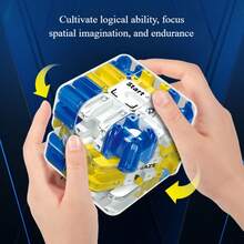 3D Ball Maze Puzzle Cube Third Order PK Battle Exercise Children's Logical Thinking Training Decompression Development Baby's Intelligence Toy