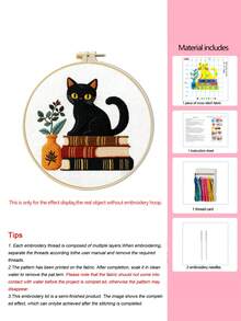 Easter Adult And Children's Embroidery Beginner Set Suitable For Beginners Embroidery Set Handmade Embroidery Beginner Set Printed Cross Embroidery Needle Point Set Suitable For Beginners Embroidery Set Easter Gift Easter Decoration - Beige - View 13