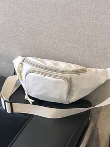 Casual Fashion Women Waist Bag Shoulder Crossbody Bag - White - View 2