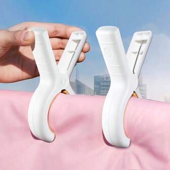 Windproof Clips: Anti-Slip Quilt Drying Clips, Mark-Free Laundry Clips, Bed Sheet Holders & Clothes Clips