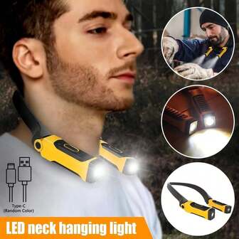 Rechargeable LED Neck Reading Light Two Brightness Levels For Reading, Knitting, Camping & Repairing Led Work Light