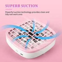 Aspirador de polvo para uñas con 10 filtros, aspirador compacto para principiantes, minimáquina de succión de polvo para manicura y pedicura, herramienta para pulir uñas acrílicas en casa, ideal para Navidad y Año Nuevo (para mujeres). - por defecto - Ver 3