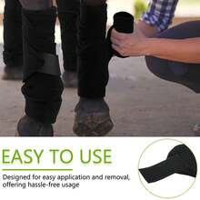 2件装马术用品 - 专业马腿绷带，方便骑马，马腿保护绷带