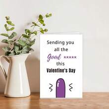 1PC Funny Valentines Day Card Gifts For Him Her, Romantic Valentine's Day Gift, Naughty Valentines Day Cards For Husband, Boyfriend, Fiance, Wife, Girlfriend Or Fiancee, Unique Anniversary Birthday Card Gifts For - one-size - View 3