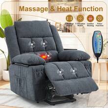 KORSER Power Lift Recliner Chair With Heat And Massage For Elderly, Reclining Chair With Infinite Position, Electric Lift Chair For Living Room - View 4