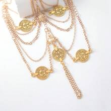 Sexy Foot Jewelry, Exotic Retro Fashion Multi-Layer Tassel Anklet, Women's Metal Anklet, Foot Chain, Palace Style Foot Jewelry