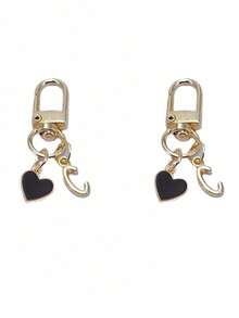 Personalized Heart Pendant With Initials, Keychain Accessories | Custom Bag Pendants | Gift Mobile Phone Accessories, Simple Design, Suitable For Women's Wallets And Mobile Phone Accessories, Gifts For Friends, Family, Girlfriends, Outdoor Accessories, Party Accessories, Gifts, Souvenirs, Car Pendants, Gifts For Women Girls