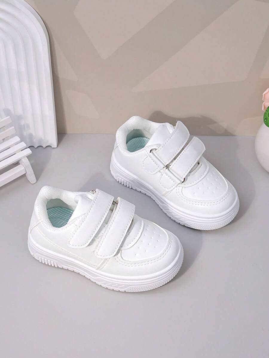 Giày thể thao thời trang trẻ em, giày thường ngày cổ thấp màu đen và trắng, đa năng cho bé trai và bé gái, mùa xuân/thu