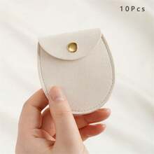 1pc/10pcs/50pcs Velvet Gift Bags, Jewelry Packaging Bags, Jewelry Gift Bags, Wedding Birthday Party Candy Bags, Earring Bracelet Necklace Compact Storage Bags, Party Confetti Celebration Gift Wrap Bags