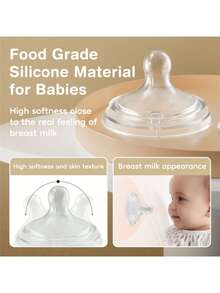 1 个 5.07 盎司/8.11 盎司/11.16 盎司硅胶婴儿奶瓶，新生儿 - 彩色 - 查看 5