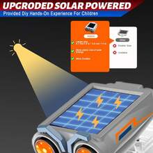 TendenciaKit De Juguete Educativo Ciencia Robot Solar Para Niños14en1Calidad premium - Gris - Ver 4