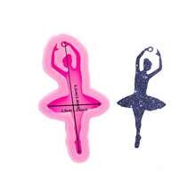 1pc Ballet Dancer Silicone Mold, For Making Crystal Epoxy Resin Keychains, Pendants, Charms, Soap Candle Crafts - Multicolor - View 13