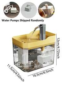 1.5L Automatic Pet Water Fountain With Water Pump, Low Water Auto Shut-Off, Pet Supplies, Water Filtration, Quiet, Anti-Noise, Anti-Dry Burning, Self-Circulating Flowing Water Dispenser, Clean Water Source Maintenance For Cats & Dogs - Multicolor - View 11