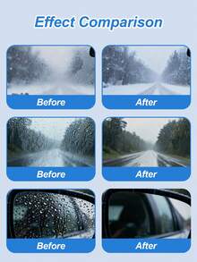 2件套汽车挡风玻璃防雾套装 - ABS树脂清洁刷，配有涂抹海绵和超细纤维布，可去除油渍、水渍和雾气，提高能见度，通用型，适用于挡风玻璃、侧窗、后视镜、眼镜、头盔等，使用方便。