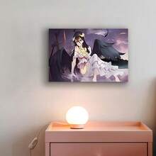 Framed Japanese Anime Poster Overlord Albedo Poster Canvas Wall Art Posters For Room Aesthetic And Decor Poster For Bedroom Living Room Office Decor  New Year Thanksgiving Day, Christmas, Easter For Living Room, Bedroom, Kitchen,Restroom Decoration - Framed(框架) - 查看 3