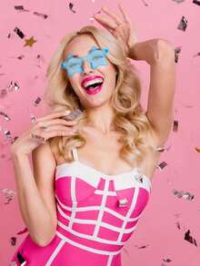 12 piezas Gafas de fiesta con forma de estrella sin marco, gafas de color de caramelo transparente de moda, recuerdos de fiesta, adecuadas para fiestas de piscina, fiestas de playa, fiestas de San Valentín, fiestas de verano, fiestas de cumpleaños, carnavales, eventos divertidos o regalos de fiesta, suministros para fiestas de Navidad, regalos de Navidad (Azul) - Multicolor - Ver 4