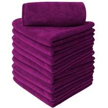 5/10 Packs Of Luxurious Soft Touch Quick-Dry Microfiber Face Cloths - Hypoallergenic, Preservative-Free, Reusable Makeup Remover Cloths For All Skin Types - Wine Red, Gentle And Effective Facial Washing Experience - Multicolor - View 28