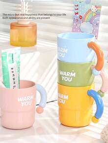 Thicker Cute Children's Toothbrush Cup, Anti-Drop Anti-Spill Cartoon Toothbrush Cup For Students - Multicolor - View 5
