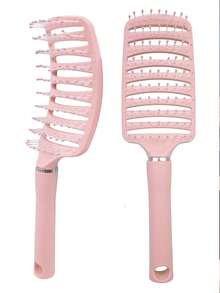 Defining Curl Wet Curly Hair Brush, Soft Bristles Hairbrush With Prongs, Detangling Brushes Reduce Hair Pulling & Curl Separation, Round Detangler, Shaping And Styling Tools For Women Men Girls - Multicolor - View 10