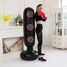 1pc Inflatable Punching Bag, Adult Stress Relief Punching Toy, Wholesale Punching Bag Pillar With Air Outlet - Multicolor - View 5