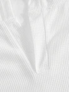 2 pièces/Set Sweat à capuche blanc décontracté rétro minimaliste pour hommes + Short à cordon de serrage et poche pour hommes, mode simpliste, convient au style de rue printemps/été et aux sports de plein air - Blanc - Voir 5
