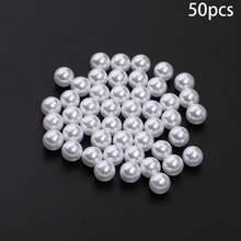100pcs/Pack ABS Faux Pearl Beads, Hole-Less, For DIY Jewelry Making, Suitable For Bracelets, Necklaces, And Crafts - Pure White/pearl - View 12