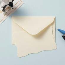 20pcs Envelopes + 20pcs Cards, Includes Blank Beige Greeting Cards, Small Self-Adhesive Envelopes, Suitable For Graduation Ceremony, Invitations, Baby Shower, Wedding And RSVP Cards. - Beige - 20pcs - View 4