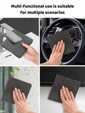 Absorbent Glass Cleaning Cloth, Crevice Cleaning Brush, Hard Bristle Crevice Cleaning Tool, Multi-Purpose Brush Suitable For Bathroom, Windows, Kitchen, Sink, Corners, Toilet, Bathroom Multi-Function Scrub Brush With Ergonomic Handle, Dense Bristles, Suitable For Stubborn Stains (Random Delivery)