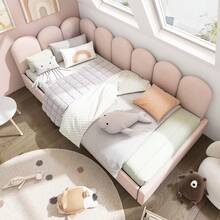 Upholstered Bed, Single Bed With Drawers, Storage Bed, Velvet Daybed, Daybed, Sofa Bed 90x190cm With Slatted Frame, Youth And Adult Children's Bed, Pink (Without Mattress) - Hot Pink - View 9