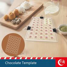 A4 Acrylic Chocolate Printing Template. Provides 3mm, 5mm, 8mm Thickness Options, And Offers Acrylic Mold Base Selection. The Base Provides Matching Clamps For Stable Use. Customizable Logo Template, Personalized Chocolate Printing Template. - White - View 4