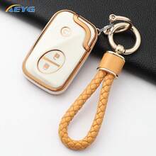 Funda de control remoto de llave de coche de TPU compatible con Lexus GX460 RX350 ES350 IS250 GX460 LX570 IS350 GS430 GS300 GS450h - Lexus C - Ver 6