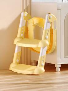 儿童如厕训练座圈，儿童马桶，马桶座圈，二合一可调节儿童如厕训练座圈带脚凳 | 稳固的幼儿如厕训练器，带防滑防溅挡板